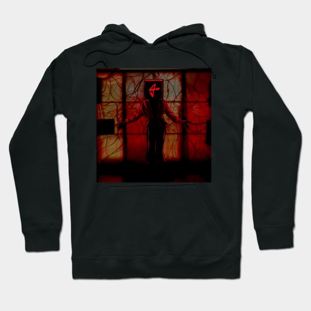 Devil between US Hoodie by Sanora Joey